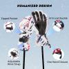 imageATERCEL Ski Gloves Men Women Waterproof 2022 Updated Touchscreen Snow Gloves Snowboard Gloves for Cold WeatherRed