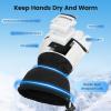imageATERCEL Waterproof Touchscreen Ski Gloves Snow Gloves for Snowboard Snowmobile Winter Hiking for Man and Women Suitable in Cold Weather