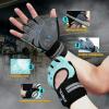imageATERCEL Weight Lifting Gloves Breathable Workout Gloves with Wrist Support for Gym Exercise Pull ups Super Lightweight for Mens and Women Full Palm ProtectionAqua