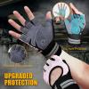imageATERCEL Weight Lifting Gloves Breathable Workout Gloves with Wrist Support for Gym Exercise Pull ups Super Lightweight for Mens and Women Full Palm ProtectionPink