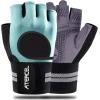 imageATERCEL Weight Lifting Gloves Breathable Workout Gloves with Wrist Support for Gym Exercise Pull ups Super Lightweight for Mens and Women Full Palm ProtectionAqua