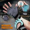 imageATERCEL Weight Lifting Gloves Breathable Workout Gloves with Wrist Support for Gym Exercise Pull ups Super Lightweight for Mens and Women Full Palm ProtectionAqua