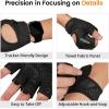 imageATERCEL Weight Lifting Gloves Full Palm Protection Workout Gloves for Gym Cycling Exercise Breathable Super Lightweight for Mens and WomenBlack