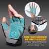 imageATERCEL Weight Lifting Gloves Full Palm Protection Workout Gloves for Gym Cycling Exercise Breathable Super Lightweight for Mens and WomenGrey Black