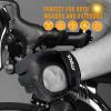 imageATERCEL Weight Lifting Gloves Full Palm Protection Workout Gloves for Gym Cycling Exercise Breathable Super Lightweight for Mens and WomenGrey Black