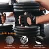 imageATERCEL Weight Lifting Gloves Full Palm Protection Workout Gloves for Gym Cycling Exercise Breathable Super Lightweight for Mens and WomenGrey Black