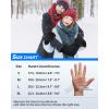 imageATERCEL Winter Gloves Men Women Waterproof Cold Weather Gloves for Women Men Touchscreen Gloves for Running Driving Cycling Skiing Skating and Snow Warm Fleece Gloves