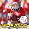 imageATERCEL Youth Football Gloves Kids Sticky Receiver Gloves Grip Football Glove for Boys GirlsRed