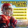 imageATERCEL Youth Football Gloves Kids Sticky Receiver Gloves Grip Football Glove for Boys GirlsRed