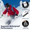 imageWaterproof Ski Gloves Warm 3M Thinsulate Gloves Touchscreen for Men Women in Skiing Snowboarding Snowmobiling HikingWhite