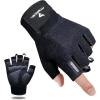 imageATERCEL Workout Gloves for Men and Women Exercise Gloves for Weight Lifting Cycling Gym Training Breathable and Snug fitBlack