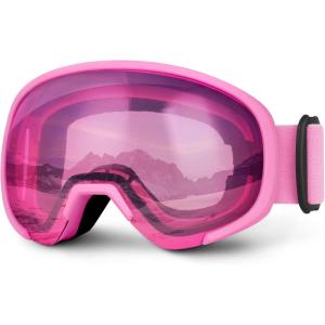 imageATERCEL Ski goggles OTG Antifog Snowboard Goggles Men Women Youth Snow Goggles Bendable DualLenses 100 UV Protection