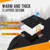 imageATERCEL Gloves for Women Cold Weather Winter Gloves MenTouch Screen Warm Waterproof Glove for Cycling Running DrivingBlack