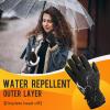 imageATERCEL Gloves for Women Cold Weather Winter Gloves MenTouch Screen Warm Waterproof Glove for Cycling Running DrivingBlack