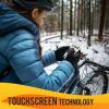 imageATERCEL Gloves for Women Cold Weather Winter Gloves MenTouch Screen Warm Waterproof Glove for Cycling Running DrivingBlack